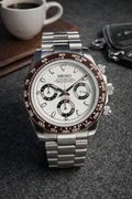 Daytona Panda– Meca-Quartz Chronograph Watch | Helixon Watches