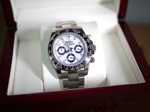 Daytona Panda– Meca-Quartz Chronograph Watch | Helixon Watches