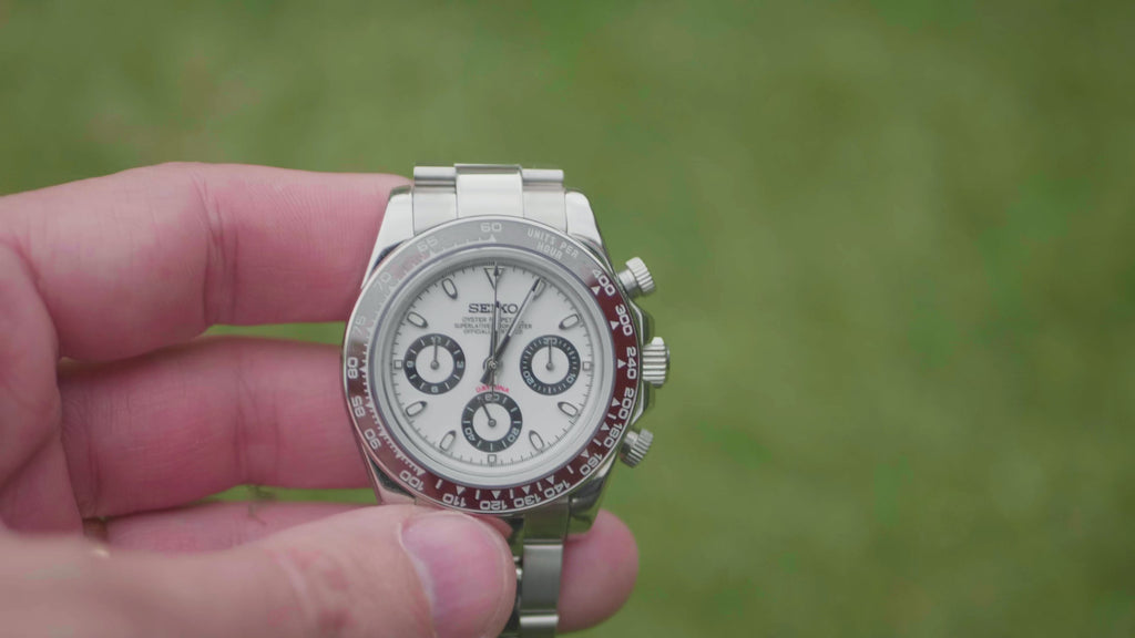 Daytona Panda– Meca-Quartz Chronograph Watch | Helixon Watches